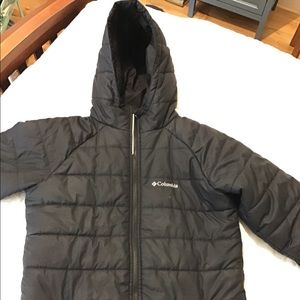 Synthetic black  Columbia long winter coat